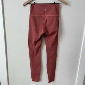 lululemon Align High-Rise Leggings Red Heathered Yoga Pants size 6